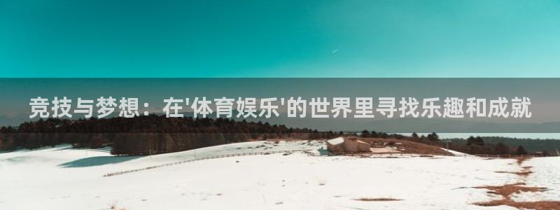 竞技与梦想：在\'体育娱乐\'的世界里寻找乐趣和成就